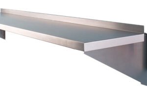 Aesthetic and Functional Stainless Steel Wall Shelves