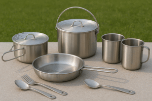 Stainless Steel Camping Cookware