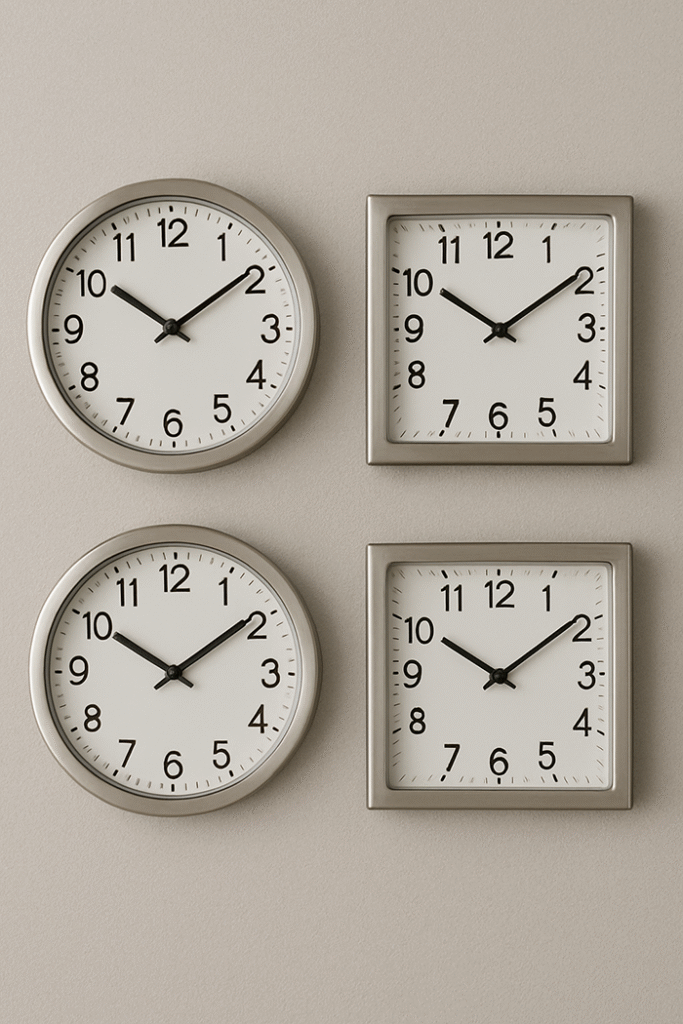 Stainless Steel Clocks