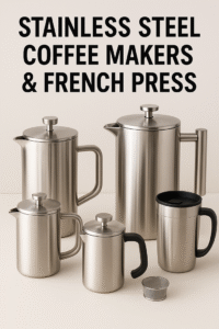 Stainless Steel Coffee Makers & French Press
