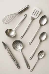Stainless steel kitchen utensils
