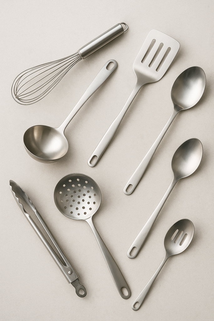 Stainless steel kitchen utensils